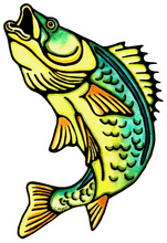 Load image into Gallery viewer, ST442: Walleye Sticker - Pack of 12
