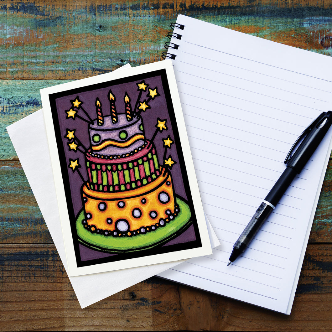 SA076: Birthday Cake - Pack of 6