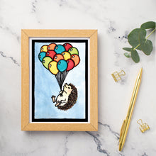 Load image into Gallery viewer, SA435: Up, Up, and Away Hedgehog &amp; Balloons - Pack of 6
