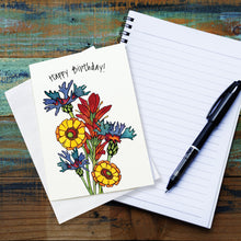 Load image into Gallery viewer, SA463: Happy Birthday Wildflowers - Pack of 6
