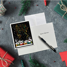 Load image into Gallery viewer, BX321 Winter Cabins - Packaged Holiday Cards
