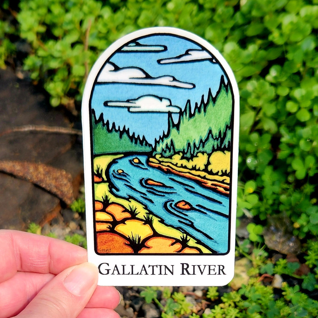 STK-GALRIV: Gallatin River Sticker - Pack of 12