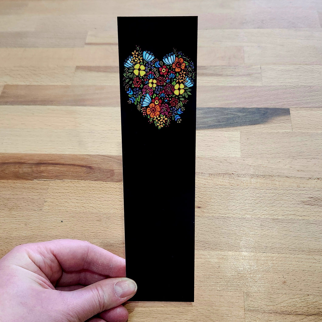 Bookmarks - Flower Heart