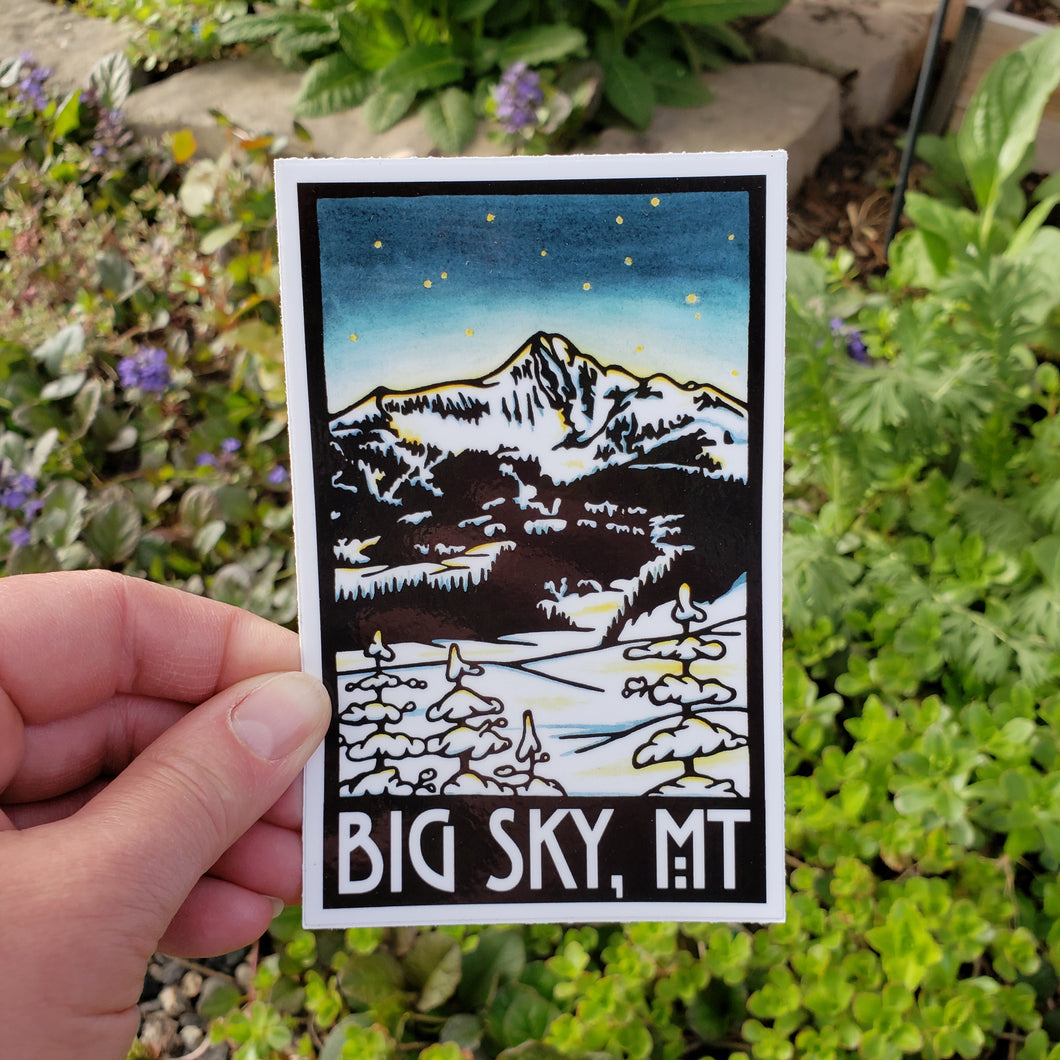 STBSMN: Big Sky Mountain Night Sticker - Pack of 12