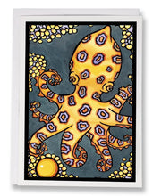Load image into Gallery viewer, SA026: Octopus - Sarah Angst Art Greeting Cards, Giclee Prints, Jewelry, More
