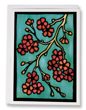 Load image into Gallery viewer, SA096: Cherry Blossoms - Sarah Angst Art Greeting Cards, Giclee Prints, Jewelry, More
