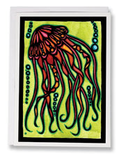 Load image into Gallery viewer, SA100: Jellyfish - Sarah Angst Art Greeting Cards, Giclee Prints, Jewelry, More
